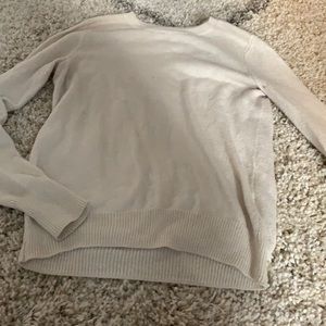 White hollister sweater XS